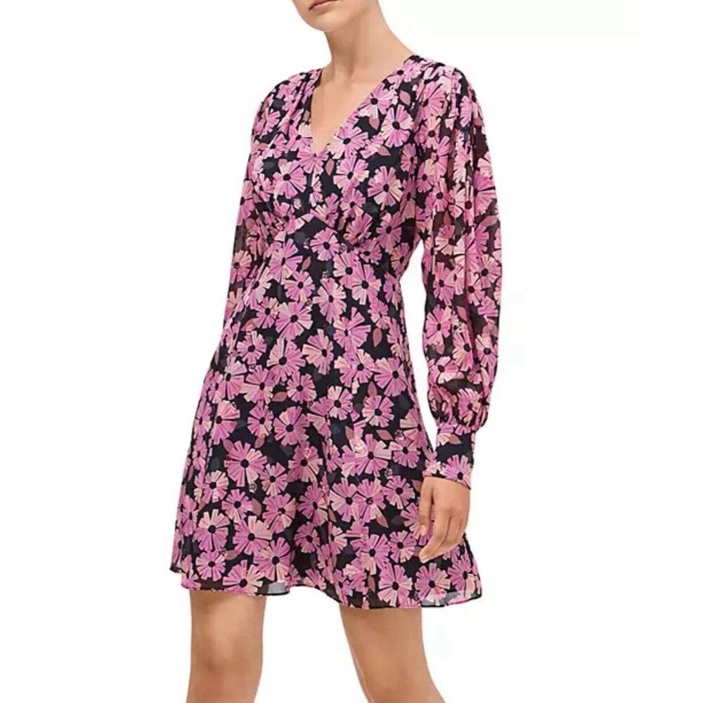 Kate Spade Wallflower Silk Dress Sz 12 New